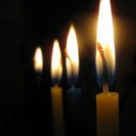 Xmas Lights Chanukah Candles
