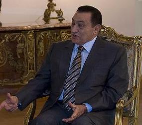 Egyptian President Hosni Mubarak