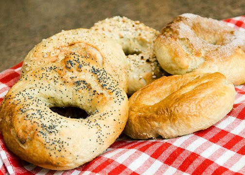 Bagels at Seven Stars Coffee House in Edina