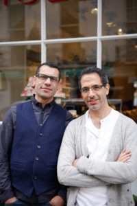 The enormously talented chefs Sami Tamimi (left) and Yotam Ottolenghi Photo credit: Keiko Oikawa