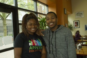 Lataijah Powell and Jessie McDaniels, Youth Leaders at Appetite for Change.