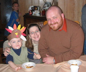 When my son was two (and my wife was pregnant) we visited again for Thanksgiving. My cousin still lives in the same house.