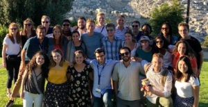 The group of University of Minnesota students who traveled to Israel and the Palestinian Territories earlier this summer.