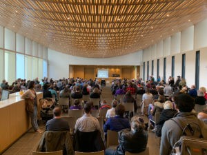 Overflow space at Temple Israel for the Oct. 28 Service In Solidarity with the Pittsburgh Jewish Community.
