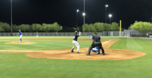 Israel's national baseball team plays a scrimmage in Scottsdale, Ariz., ahead of the 2020 Olympic Games (Photo by Rabbi Jeremy Fine).