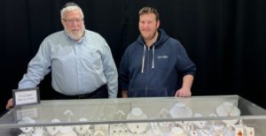 Daniel and Chaim Kutoff behind the counter at LeoDaniels in St. Louis Park. (Photo by Lonny Goldsmith/TC Jewfolk).