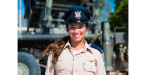 Sophie Stillman upon finishing the officer's training course with the IDF in 2019. (Photo courtesy Stillman Family).