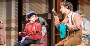 Sam Mandell (left), the author's son as Fievel, with Ryan London Levin (Tony) in 'An American Tail The Musical' at Children's Theatre Company in Minneapolis (Photo by Kaitlin Randolph).