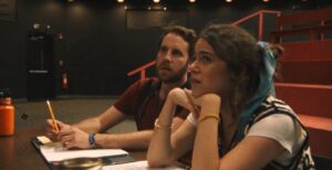 Ben Platt and Molly Gordon in "Theater Camp." (Photo courtesy Searchlight Pictures)