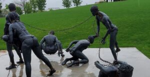 A sculpture at the National Museum for Peace and Justice in Montgomery, Ala. (Photo by Sandy Gerber/Courtesy)