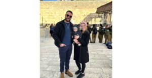 Danny, Judah and Rachel Kladnitsky in the old city of Jerusalem. (Courtesy).