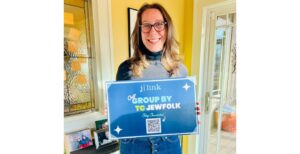 TC Jewfolk's Genevieve Parker welcomes you to JLink Coffee Networking.