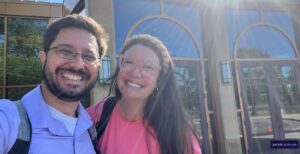 Rabbi Sammy and Cantor Heather Seid at Adath Jeshurun Congregation.