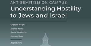 Cover of the Brandeis University research report, Antisemitism on Campus: Understanding Hostility to Jews and Israel.