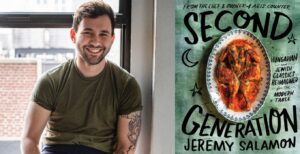 Chef Jeremy Salamon and his new book "Second Generation: Hungarian and Jewish Classics Reimagined for the Modern Table." (Photo by Ed Anderson)