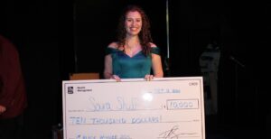 Sara Shiff after winning Minnesota Sings. (Courtesy).