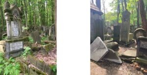 Photos of the Jewish Cemetery in Warsaw, Poland. (Courtesy).