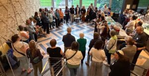 Nearly 50 adults gathered for "Mikveh, Midrash & Mocktails," a collaboration between Jewfolk's FolkLab and Maayanot Community Mikveh of Minnesota. (Juliana Sellers/Jewfolk).