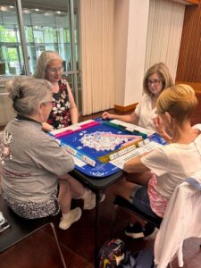 A group of people playing Mah Jongg at Bet Shalom Synagogue in Minnetonka. (Sheryl Stillman)