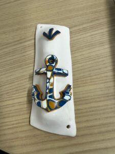 A special mezuzah affixed to the museum’s front entrance. (courtesy)